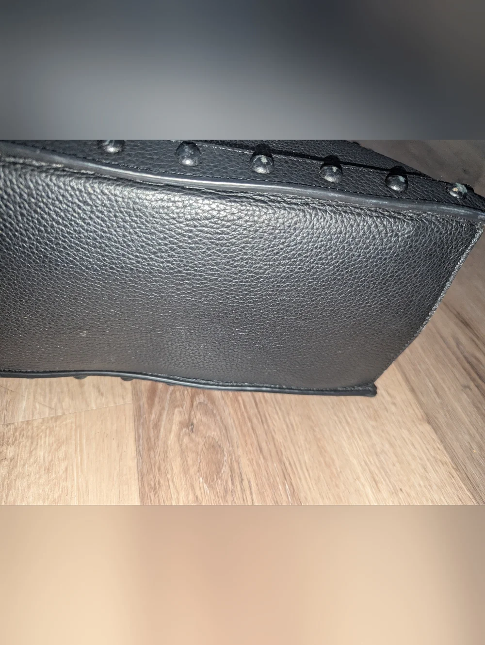 EUC Loeffler Randall Black Studded Top-Handle Satchel - Picture 6 of 9